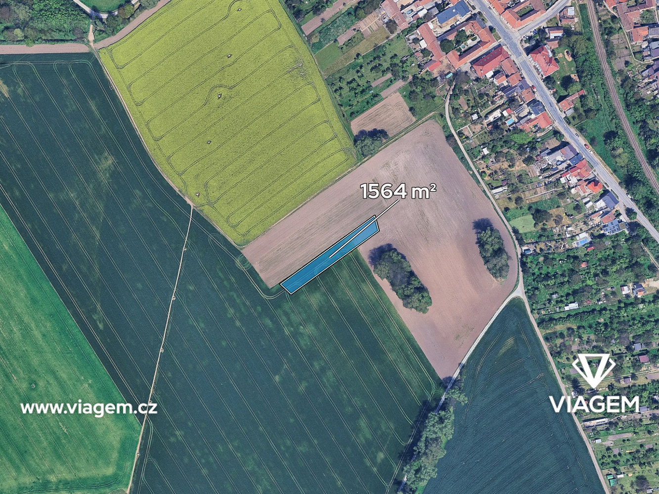 Pole 1 564 m², Podíl 25 % o výměře 391 m² – pohled 2