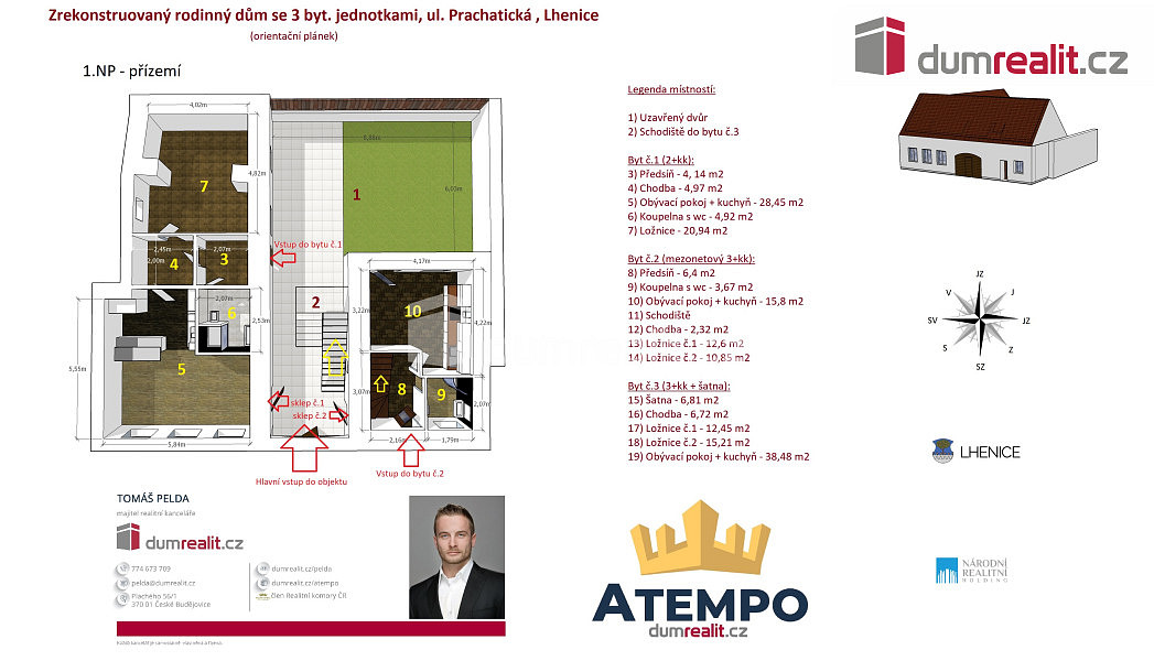 Prodej bytu 3+kk 52 m² — photo 2