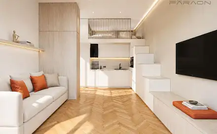 Pronájem bytu 1+kk 28 m²