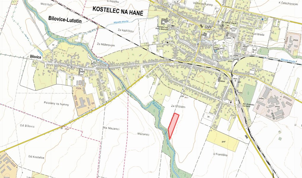 Prodej pole 6 118 m², Kostelec na Hané – náhled fotky 2