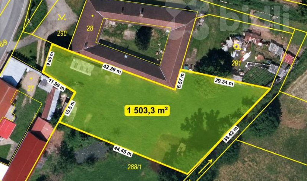 Prodej pozemku, 1500 m², České Budějovice, Bečice