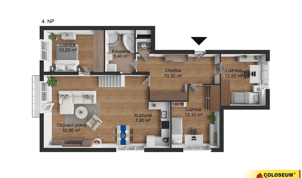Prodej bytu 4+kk 131 m², Jedovnice – náhled fotky 3