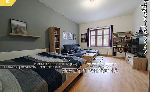 Pronájem bytu 1+1 40 m², Husova tř., České Budějovice