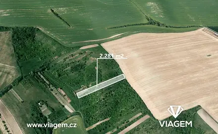 Prodej zahrady 2 281 m², Nosislav, okres Brno-venkov
