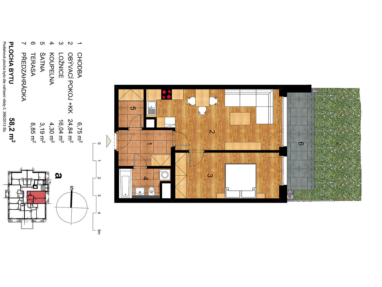 Prodej bytu 2+kk 58 m² – fotografie 4