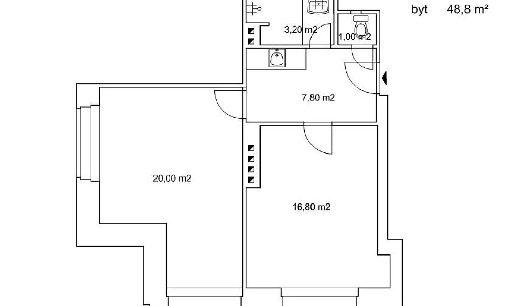 Pronájem bytu 2+1 49 m², Praha – náhled fotky 14