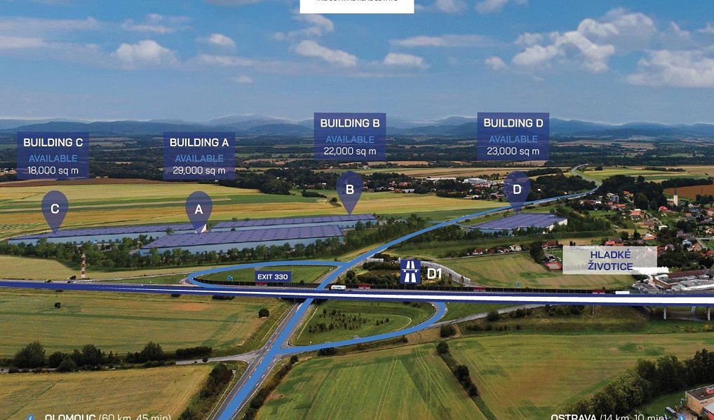 Pronájem skladovacích prostor 19 200 m², Hladké Životice – náhled fotky 12