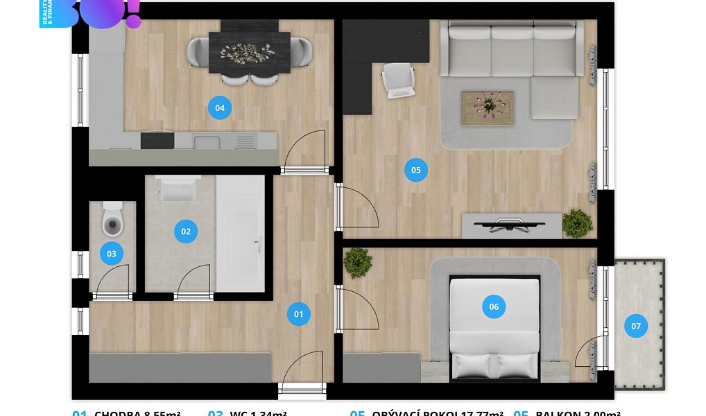 Prodej bytu 2+1 54 m², Frenštát pod Radhoštěm – náhled fotky 4