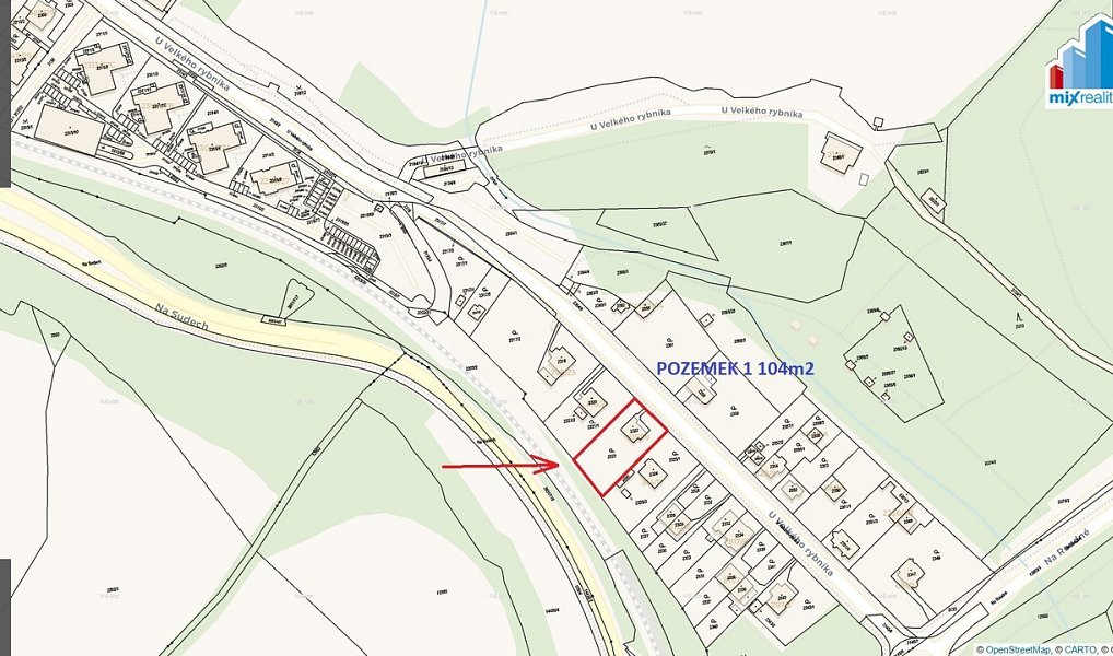 Prodej stavebního pozemku 1 104 m², Plzeň – náhled fotky 2