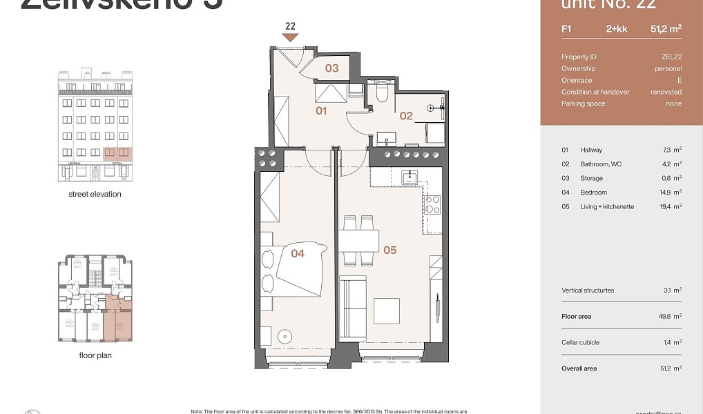 Prodej bytu 2+kk 47 m², Praha – náhled fotky 3