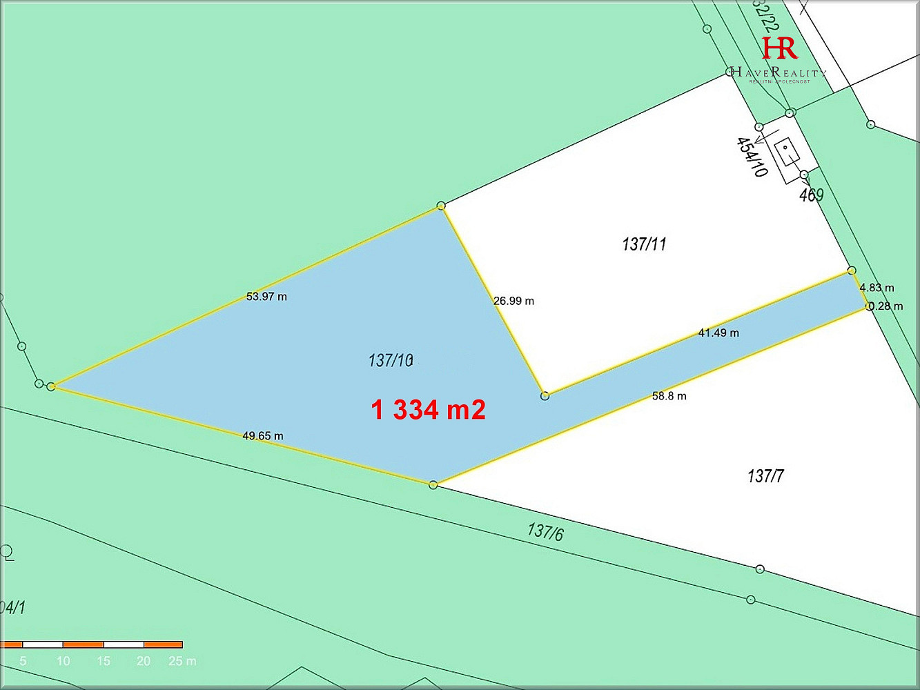 Prodej stavebního pozemku 1 334 m² – fotografie 5