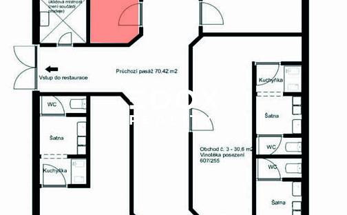 Pronájem obchodních prostor 38 m², Olštýnská, Praha 8 - Troja