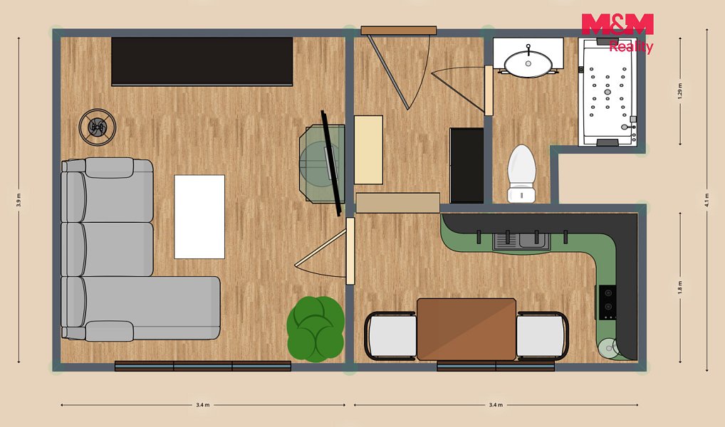 Prodej bytu 1+1 27 m², Ostrava – náhled fotky 13