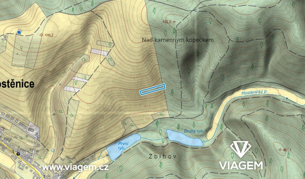 Prodej pole 2 198 m², Hostěnice – náhled fotky 3