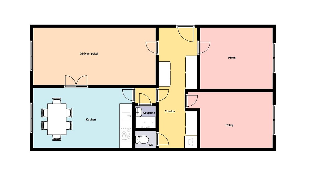 Pronájem bytu 3+1 69 m², Praha – náhled fotky 12