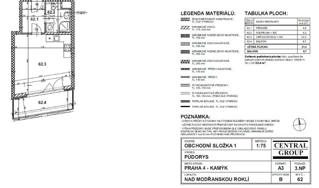 Pronájem bytu 1+kk 35 m², Praha – náhled fotky 12