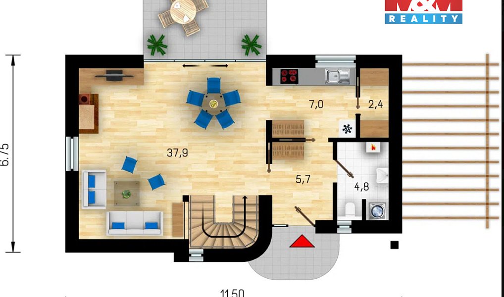 Prodej domu 110 m² s pozemkem 493 m², Krušovice – náhled fotky 5