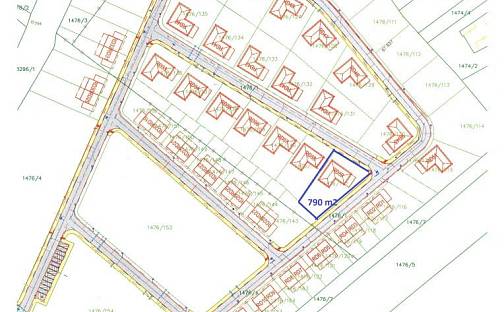 Prodej stavebního pozemku 790 m², Kroměříž