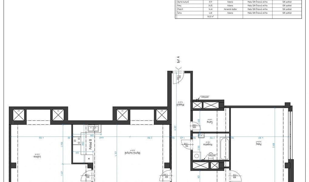 Pronájem bytu 3+kk 103 m², Chomutov – náhled fotky 12