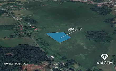 Prodej pole 9 843 m², Krásná Lípa, okres Děčín