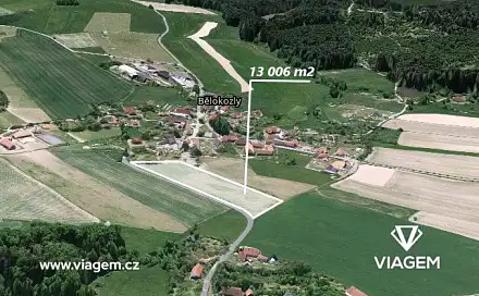 Prodej pole 2 167 m², Sázava, okres Benešov