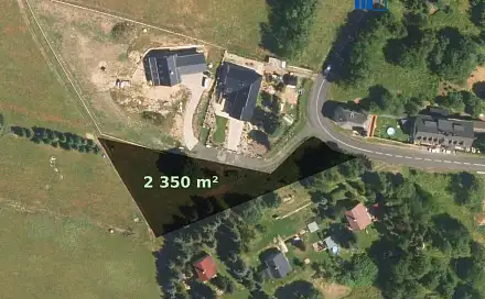 Prodej stavebního pozemku 2 350 m², Osek - Dlouhá Louka, okres Teplice