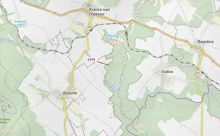 Dražba lesa 885 m², Kralice nad Oslavou