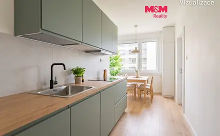 Prodej bytu 3+1 70 m², Vrchlického, Třeboň - Třeboň II, okres Jindřichův Hradec