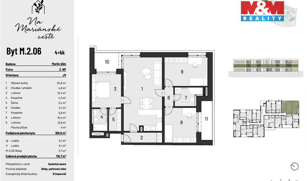 Prodej bytu 4+kk 101 m², Brandýs nad Labem-Stará Boleslav – náhled fotky 3