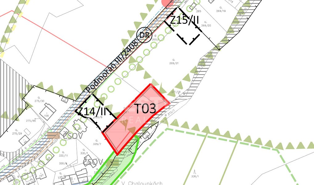 Prodej stavebního pozemku 5 321 m², Úholičky – náhled fotky 3