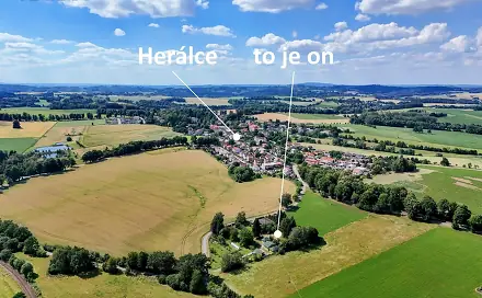 Prodej stavebního pozemku 1 590 m², Herálec, okres Havlíčkův Brod