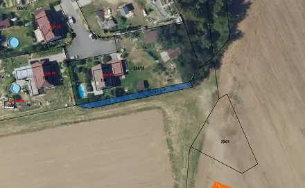 Prodej pole 191 m², Olší, okres Brno-venkov
