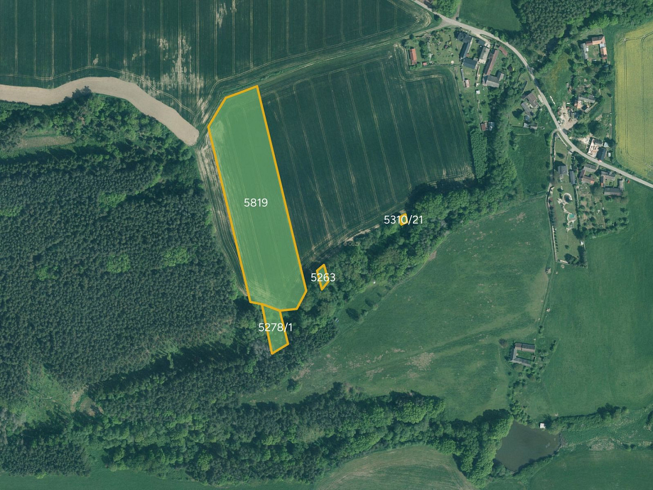 Prodej pole 17 072 m²