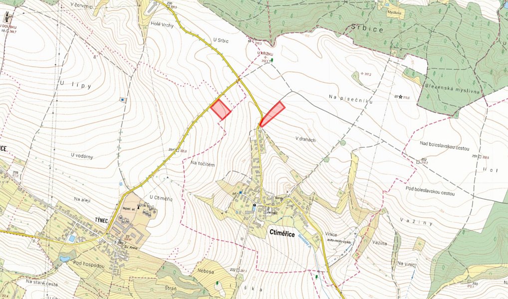 Prodej pole 8 700 m², Dobrovice – náhled fotky 2