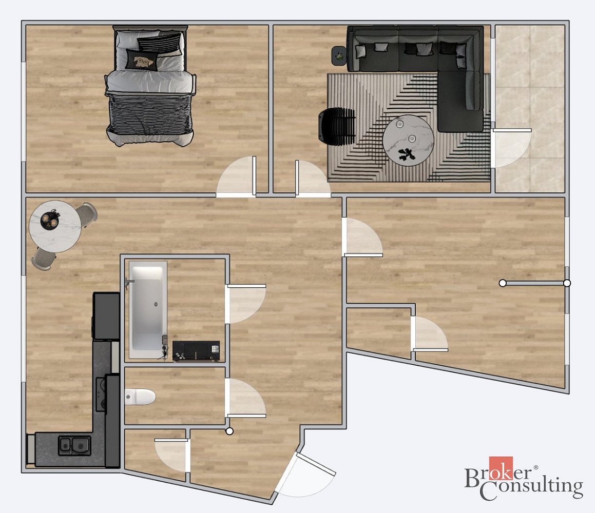 Prodej bytu 3+1 86 m² – pohled 3