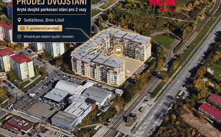 Prodej garážového stání, 26 m2, Brno, ul. Sedláčkova, Sedláčkova, Brno - Líšeň