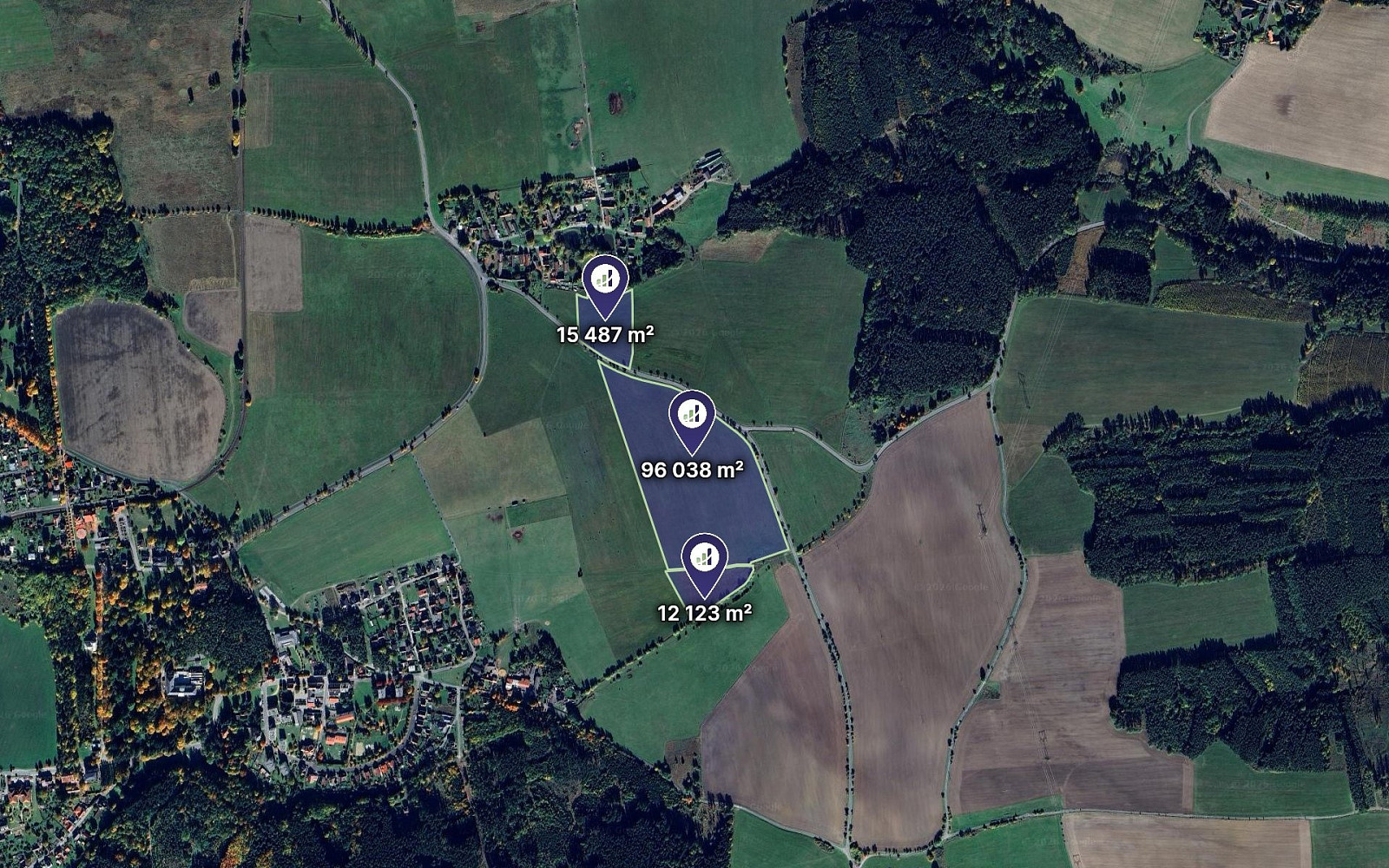 Prodej pole 123 648 m²