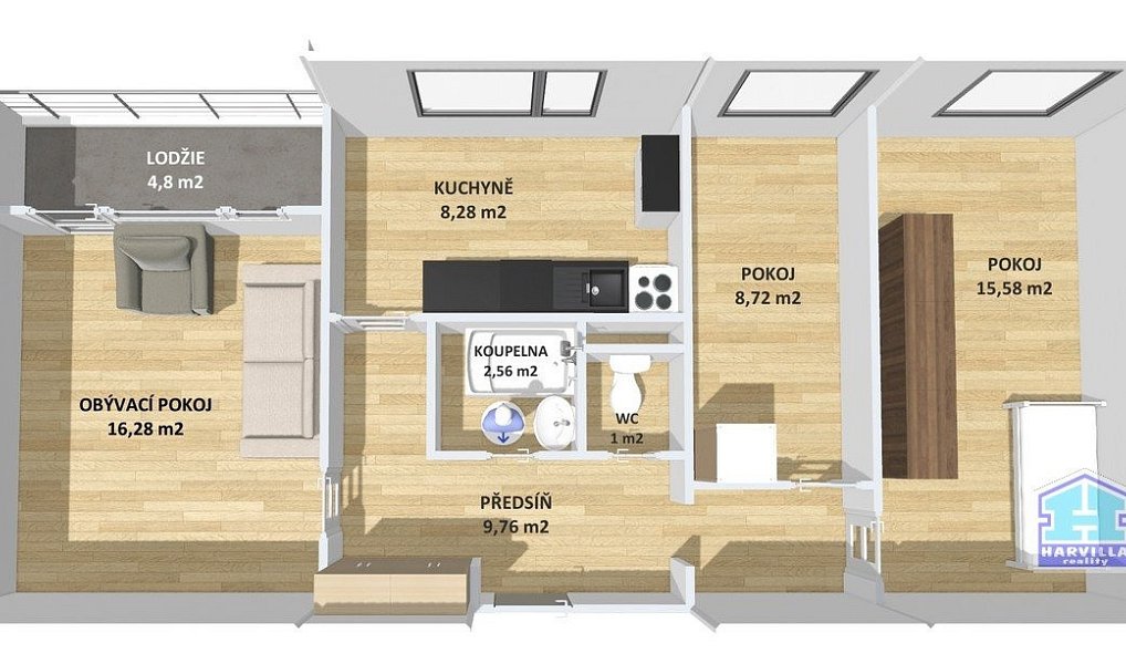 Prodej bytu 3+1 62 m², Plzeň – náhled fotky 4
