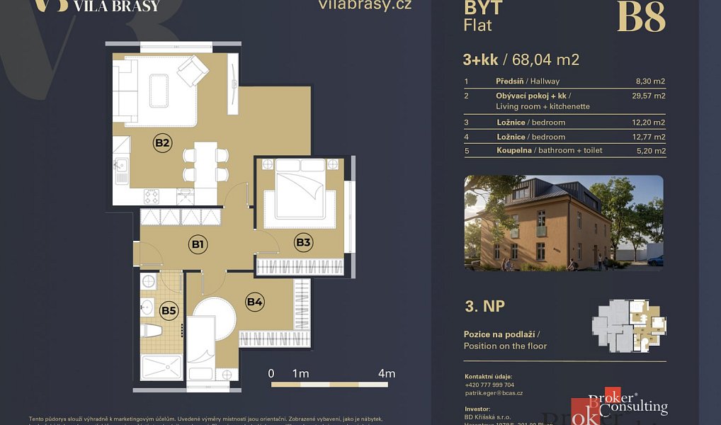 Prodej bytu 3+kk 68 m², Břasy – náhled fotky 14
