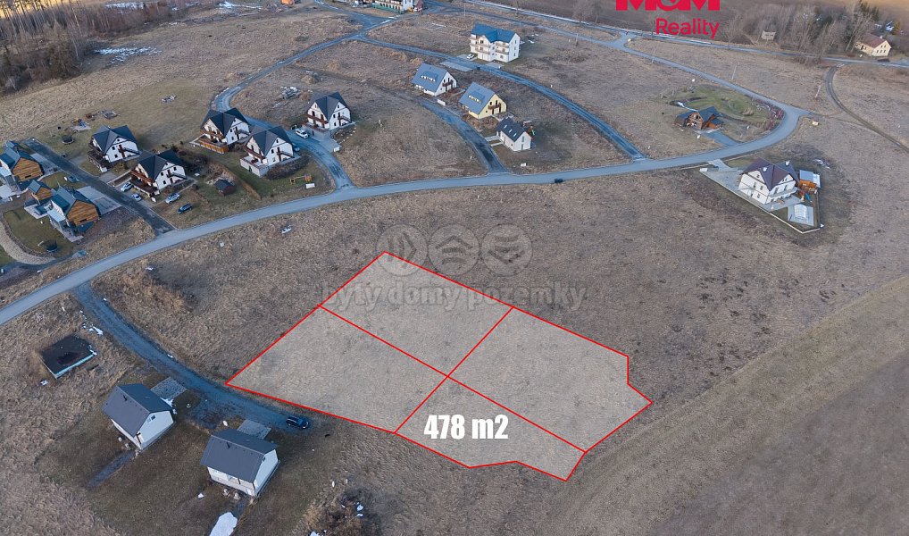 Prodej pozemku, 478 m², Horní Václavov - Bruntál, Václavov u Bruntálu
