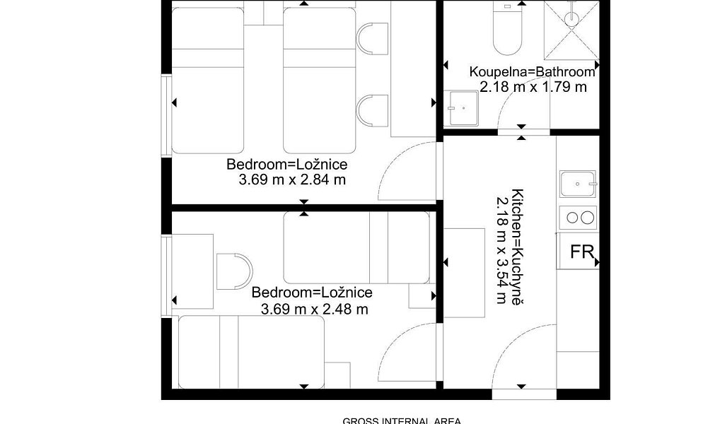 Pronájem bytu 2+1 31 m², Brno – náhled fotky 15
