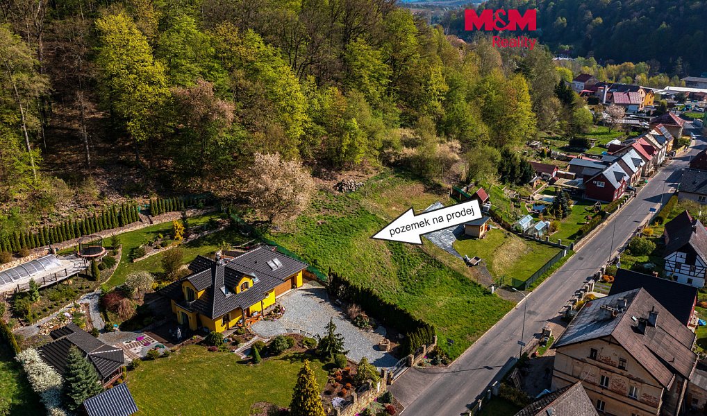 Prodej pozemku, 1493 m², Děčín, Benešov nad Ploučnicí