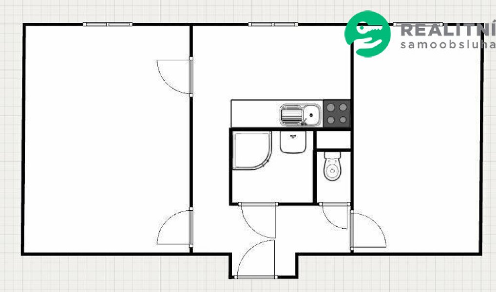 Prodej bytu 2+1 52 m², Chomutov – náhled fotky 2