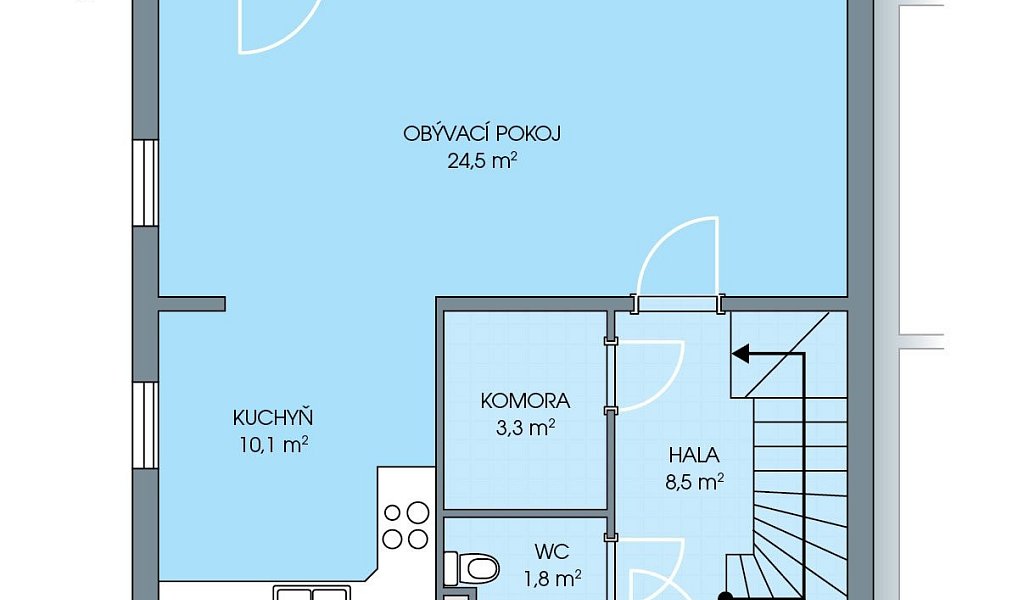 Prodej domu 97 m² s pozemkem 420 m², Kamenice – náhled fotky 4
