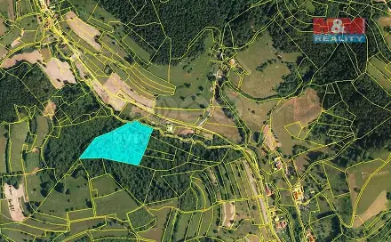 Prodej lesa 13 656 m², Huslenky, okres Vsetín