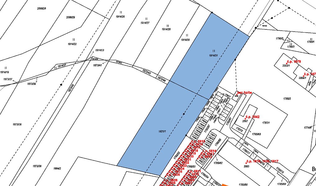 Prodej pole 2 377 m², Česká Třebová – náhled fotky 2