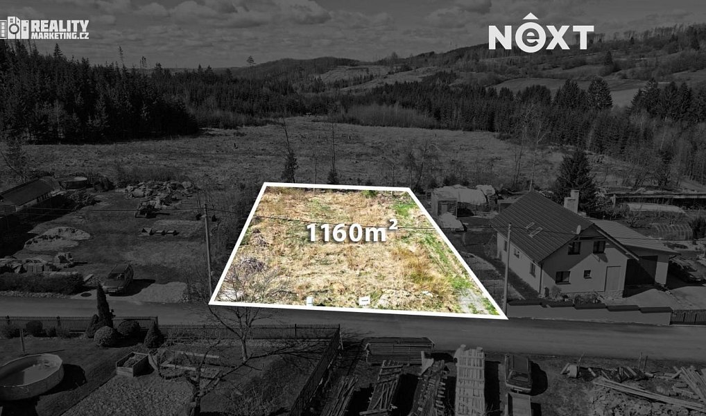 Prodej stavebního pozemku 1 160 m², Černovice – fotka 1 z 5