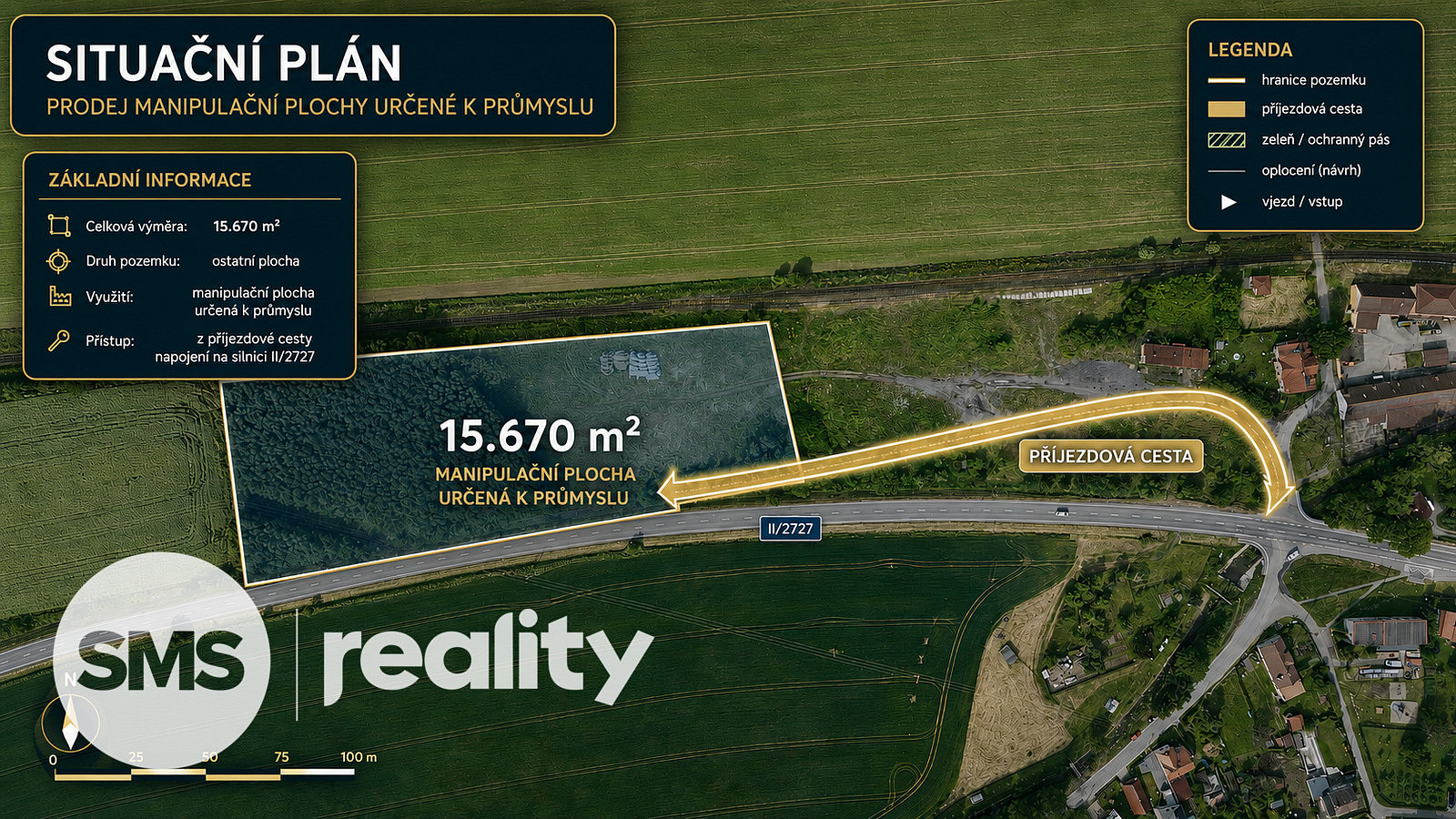 Prodej komerčního pozemku 15 670 m²