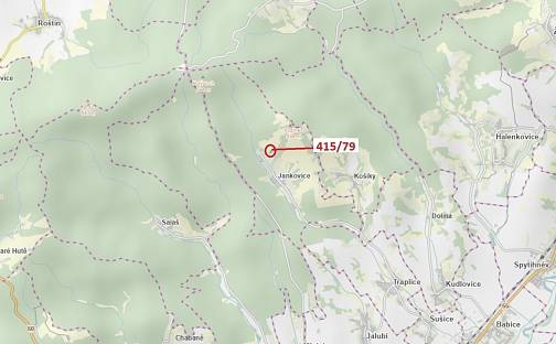 Dražba louky 2 523 m², Jankovice