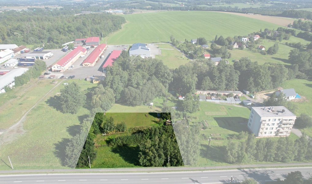 Prodej stavebního pozemku 2 357 m², Hnojník – fotka 1 z 7